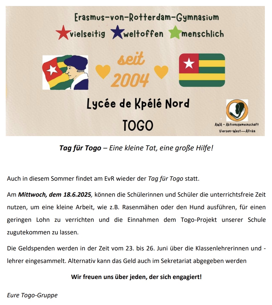 Tag für Togo